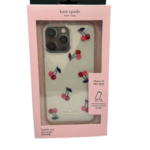 Kate Spade Iphone 12 Pro Max Cherry Jeweled Dancing Clear Phone Case
